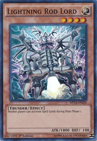 Lightning Rod Lord [MP15-EN216] Super Rare - for just $0.40! 