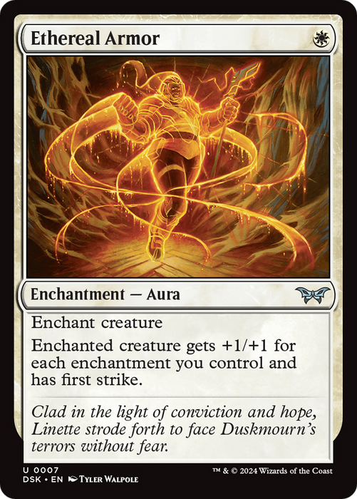 Ethereal Armor (DSK-007) - Duskmourn: House of Horror Foil - for just $0.58! 