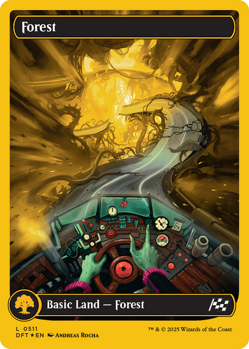 Forest (DFT-511) - Aetherdrift: (Full Art) Foil - for just $0.21! 