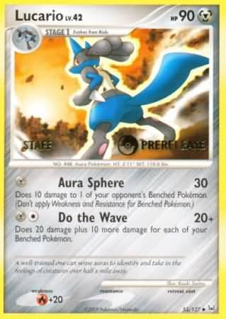 Lucario (53/127) (Staff Prerelease Promo) [Diamond & Pearl: Black Star Promos] - for just $24.85! 