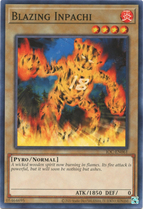 Blazing Inpachi (25th Anniversary) [IOC-EN061] Common - for just $0.10! 