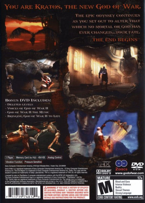 God of War 2 [Greatest Hits][Two Disc Set] – PlayStation 2 (PS2) - for just $13.99! 