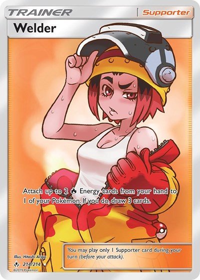Welder (Full Art) (SM - Unbroken Bonds) Near Mint Holofoil - for just $47! 