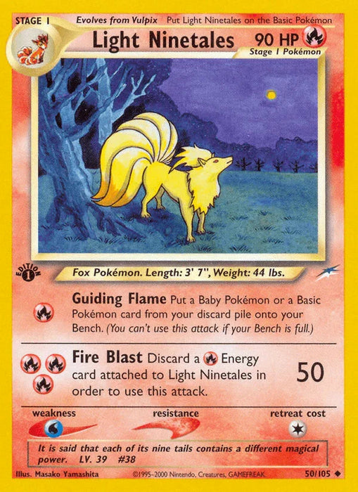 Light Ninetales (50/105) [Neo Destiny 1st Edition] - for just $8.05! 