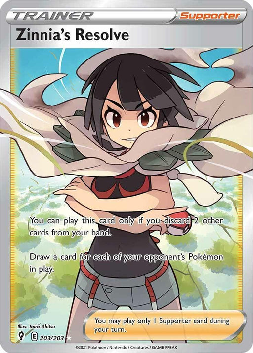 Zinnia's Resolve (203/203) [Sword & Shield: Evolving Skies] - for just $2.35! 