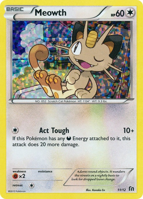 Meowth (11/12) [McDonald's Promos: 2016 Collection] - Just $2.80! Shop now at Retro Gaming of Denver