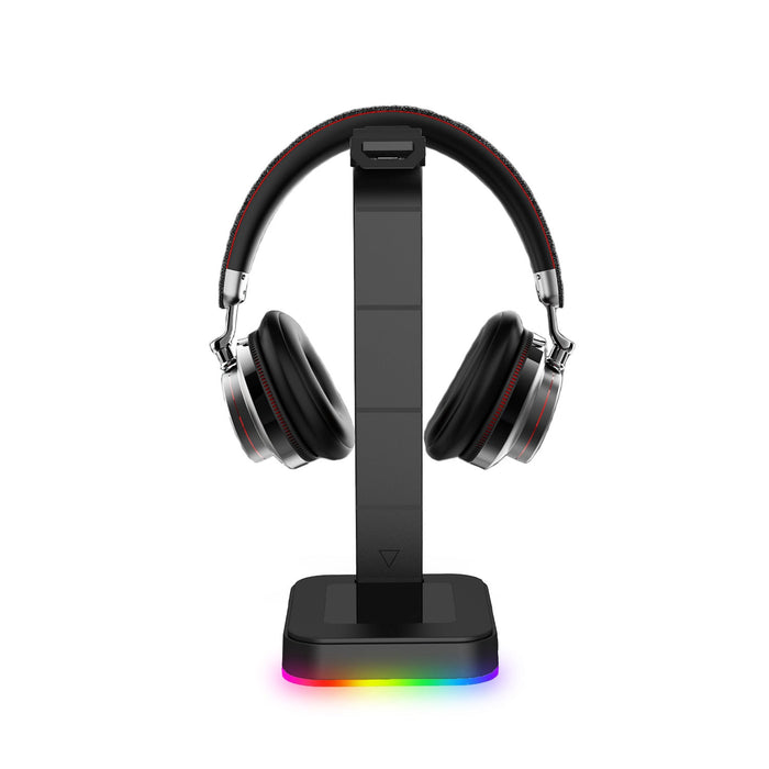 Desktop Gamer 2 In 1 RGB Headphone Stand Power Strip Desk Gaming Headset Holder With 2 USB Charging Earphone Hanger - for just $67.20! 
