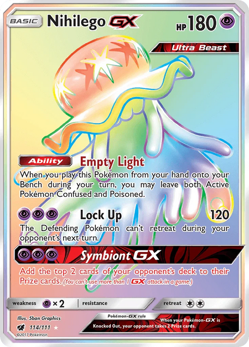 Nihilego GX (114/111) [Sun & Moon: Crimson Invasion] - for just $5.50! 
