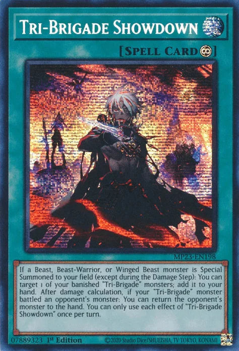Tri-Brigade Showdown [MP23-EN198] Prismatic Secret Rare - for just $0.10! 