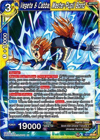 Vegeta & Cabba, Master-Pupil Bond (XD1-08) [Assault of the Saiyans] - for just $0.10! 
