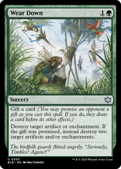 Wear Down (BLB-203) - Bloomburrow - for just $0.08! 