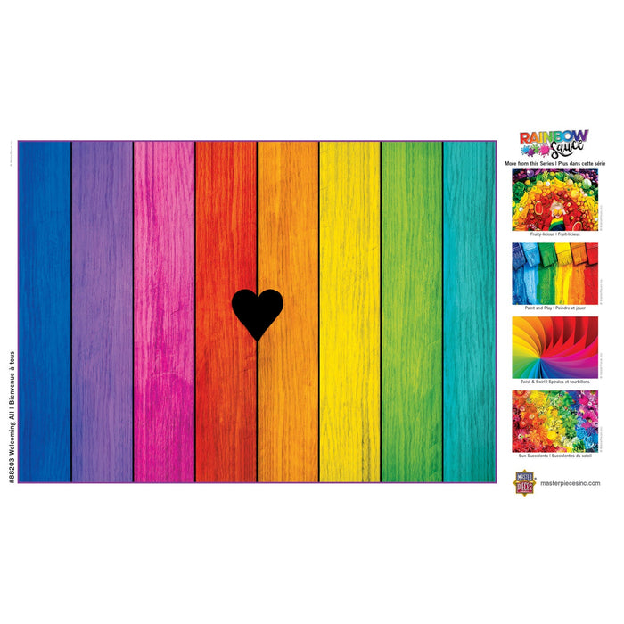 Rainbow Sauce - Welcoming All 500 Piece Jigsaw Puzzle - Just $9.99! Shop now at Retro Gaming of Denver