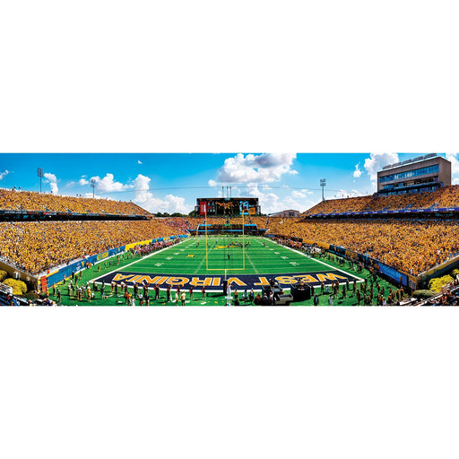 West Virginia Mountaineers - 1000 Piece Panoramic Jigsaw Puzzle - End View - Just $19.99! Shop now at Retro Gaming of Denver