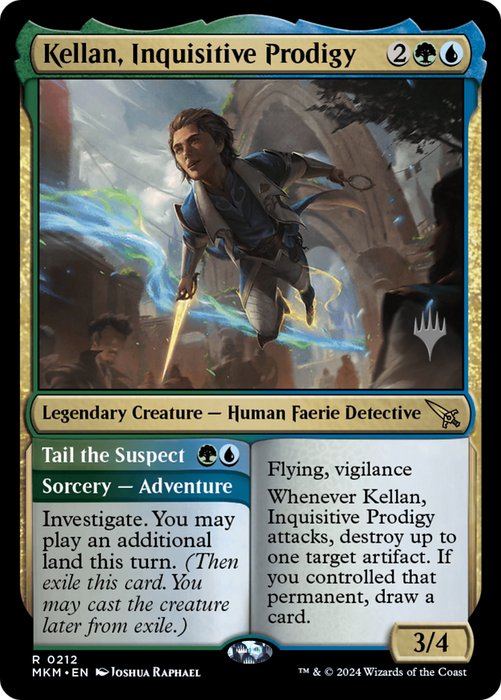 Kellan, Inquisitive Prodigy // Tail the Suspect (PPMKM-212) - Murders at Karlov Manor Promos - for just $0.21! 