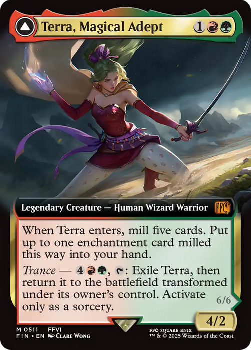 Terra, Magical Adept // Esper Terra (FIN-511) - FINAL FANTASY: (enchantment, Extended Art) - for just $3.48! 