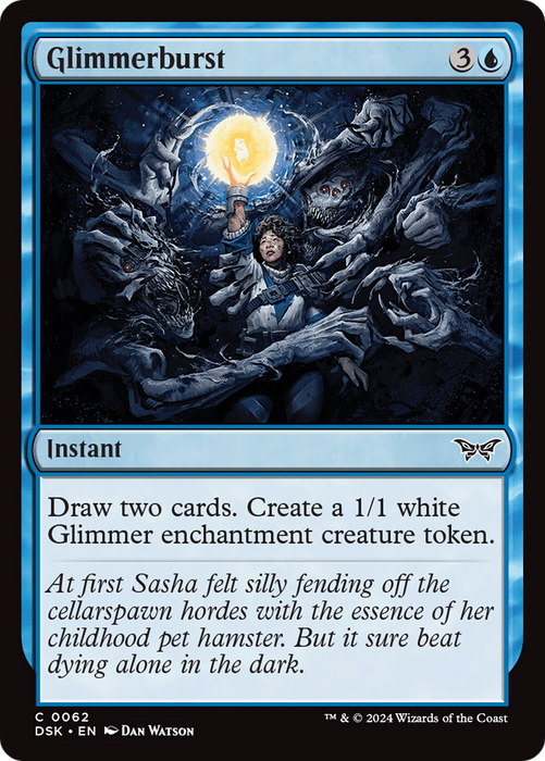 Glimmerburst (DSK-062) - Duskmourn: House of Horror Foil - for just $0.04! 