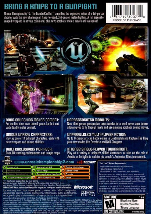 Unreal Championship 2: The Liandri Conflict – Xbox (XBOX) - for just $0! 