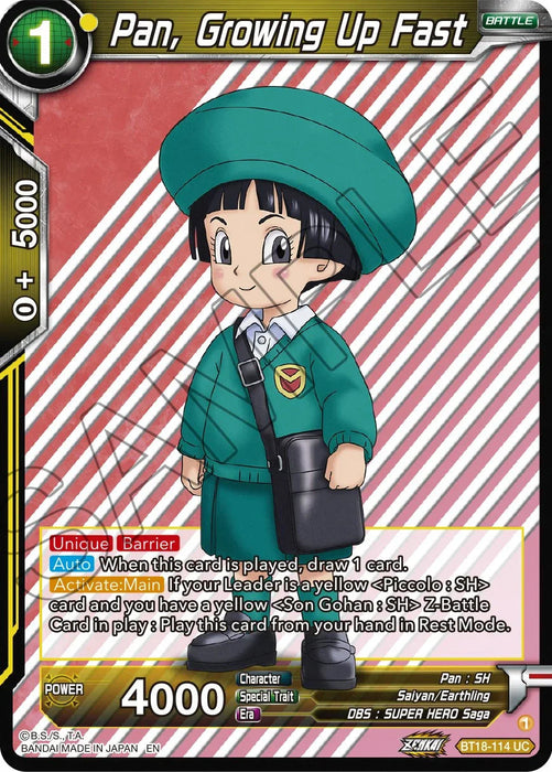 Pan, Growing Up Fast (BT18-114) [Dawn of the Z-Legends] - for just $0.10! 