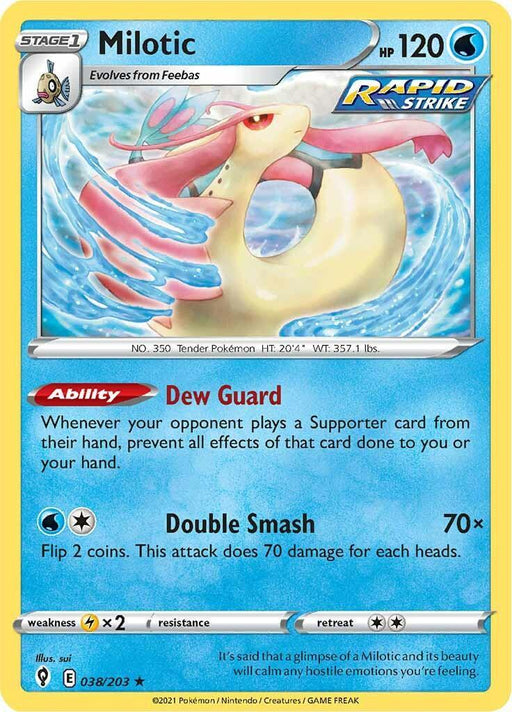 Milotic (038/203) [Sword & Shield: Evolving Skies] - for just $0.10! 