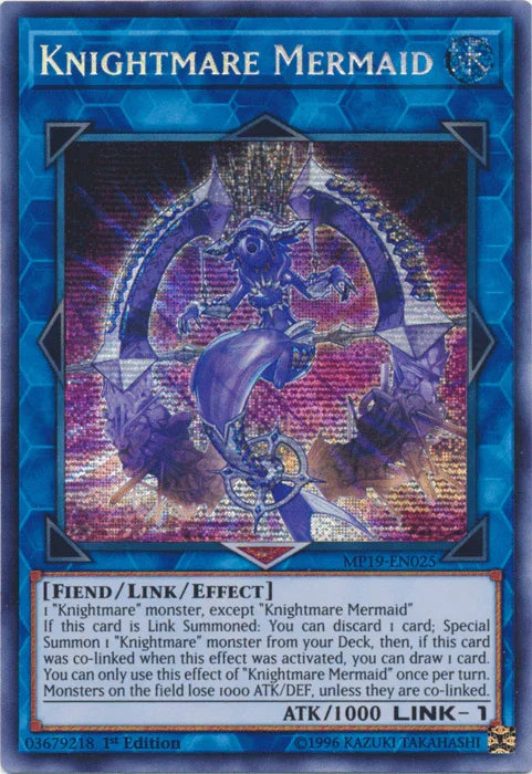 Knightmare Mermaid [MP19-EN025] Prismatic Secret Rare - for just $0.30! 