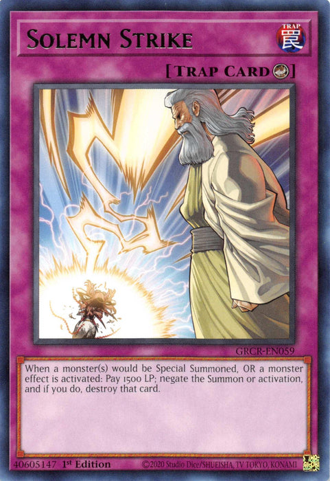 Solemn Strike [GRCR-EN059] Rare - for just $0.15! 