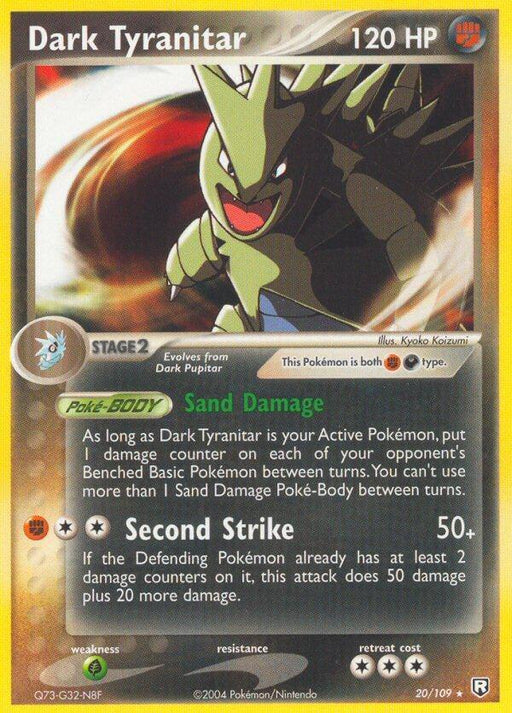 Dark Tyranitar (20/109) (Theme Deck Exclusive) [EX: Team Rocket Returns] - for just $20.95! 