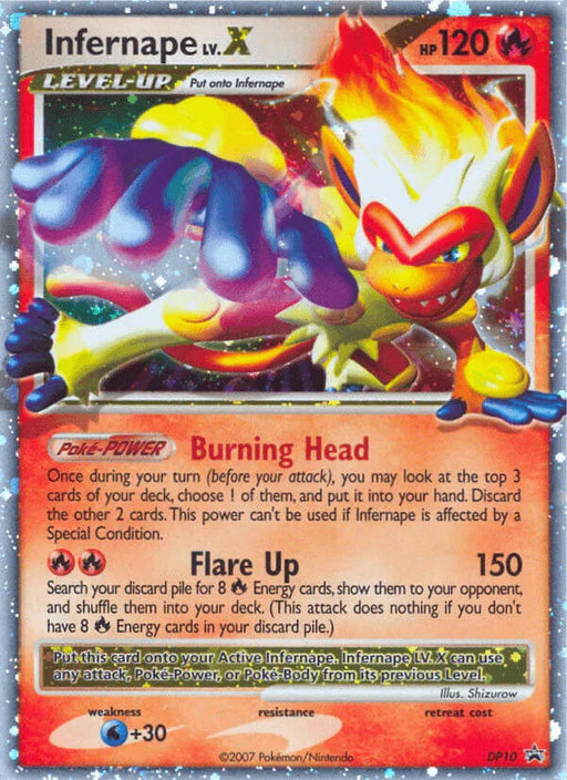 Infernape LV.X (DP10) [Diamond & Pearl: Black Star Promos] - for just $37.85! 