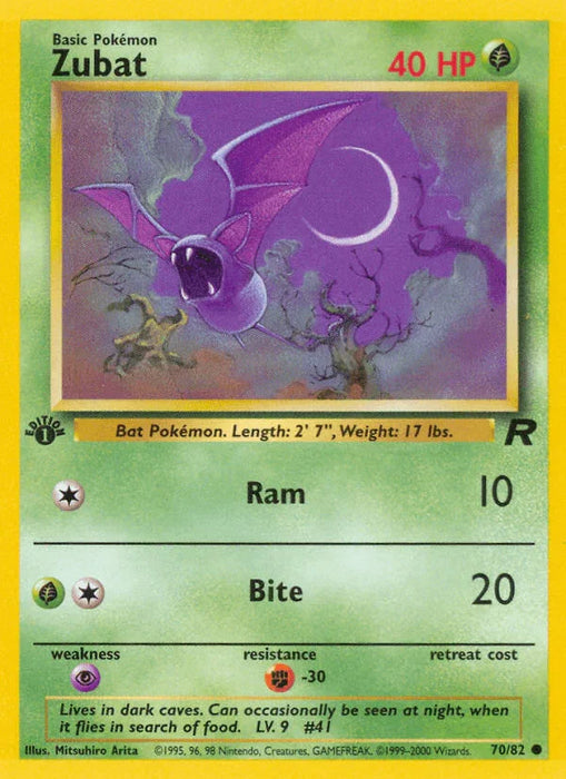 Zubat (70/82) [Team Rocket 1st Edition] - for just $0.35! 