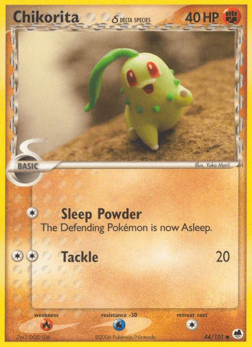 Chikorita (44/101) (Delta Species) [EX: Dragon Frontiers] - for just $3.30! 