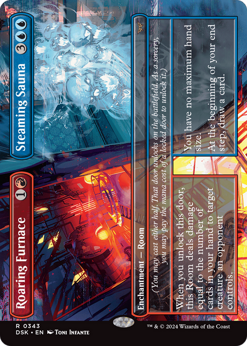 Roaring Furnace // Steaming Sauna (DSK-343) - Duskmourn: House of Horror (Borderless) Foil - for just $0.41! 