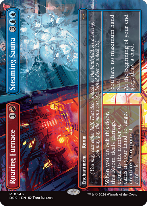 Roaring Furnace // Steaming Sauna (DSK-343) - Duskmourn: House of Horror (Borderless) Foil - for just $0.41! 