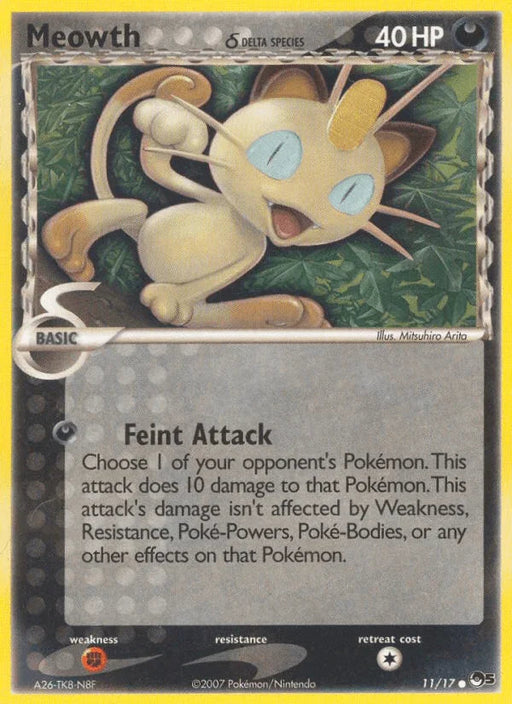 Meowth (11/17) (Delta Species) [POP Series 5] - for just $7.85! 