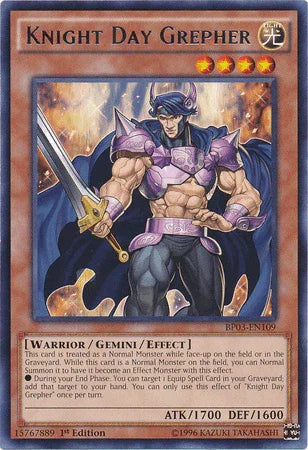 Knight Day Grepher [BP03-EN109] Rare - for just $0.10! 