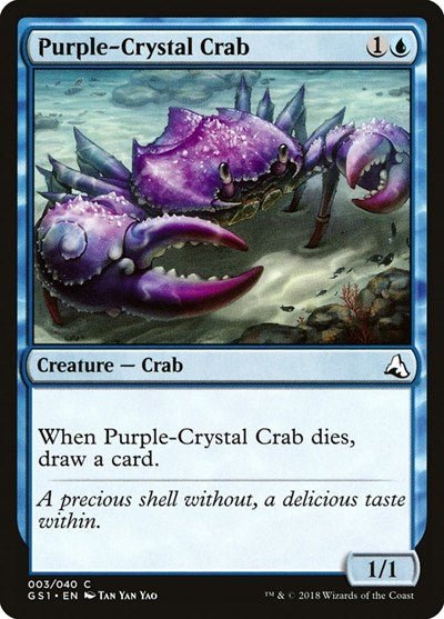 Purple-Crystal Crab (Global Series Jiang Yanggu & Mu Yanling) Near Mint - for just $0.29! 
