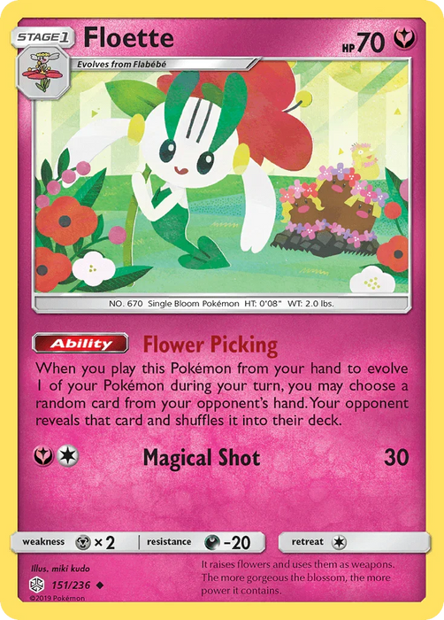 Floette (151/236) [Sun & Moon: Cosmic Eclipse] - for just $0.30! 