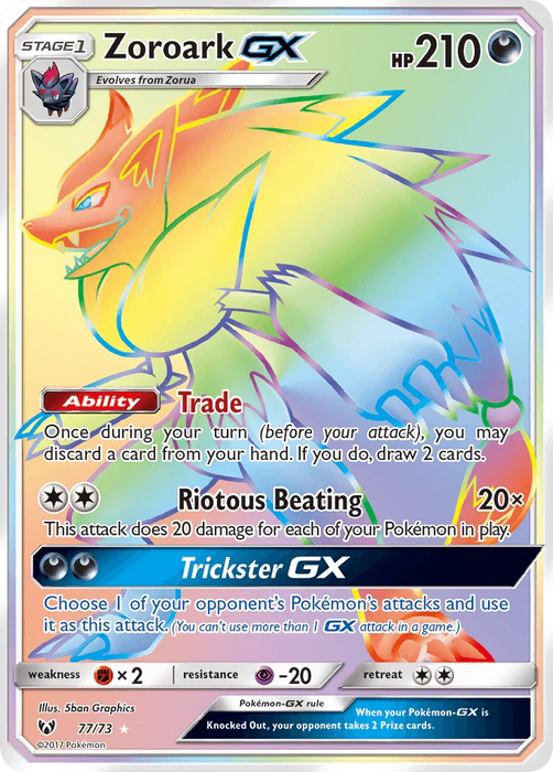 Zoroark GX (77/73) [Sun & Moon: Shining Legends] - for just $6.65! 
