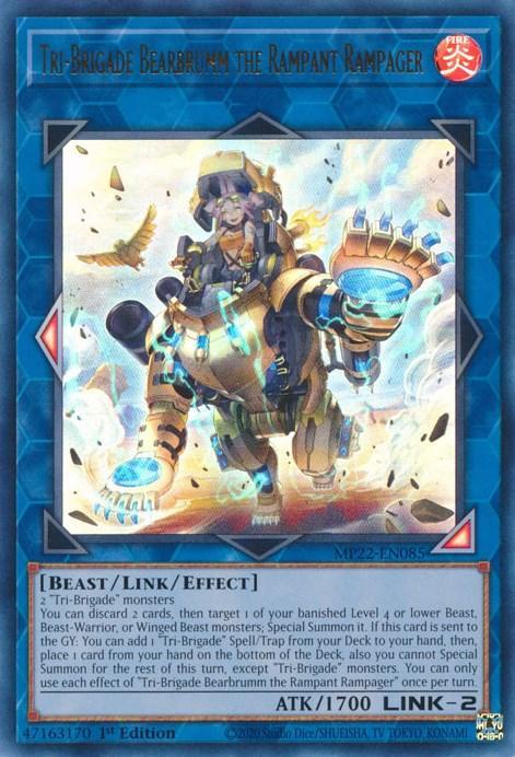 Tri-Brigade Bearbrumm the Rampant Rampager [MP22-EN085] Ultra Rare - for just $0.10! 