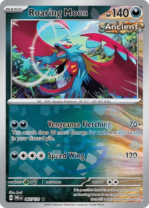 Roaring Moon (065/131) (Poke Ball Pattern) [Scarlet & Violet: Prismatic Evolutions] - for just $0.15! 