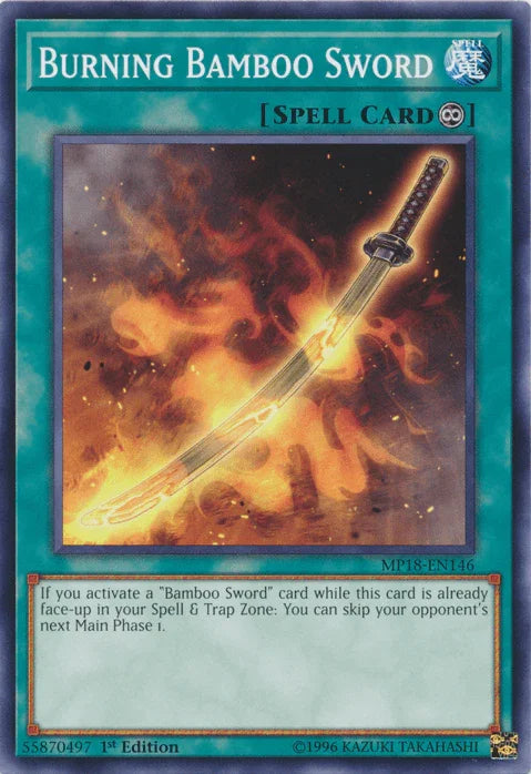 Burning Bamboo Sword [MP18-EN146] Short Print - for just $0.10! 