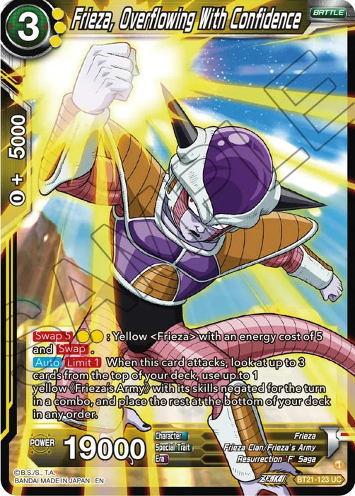 Frieza, Overflowing With Confidence (BT21-123) [Wild Resurgence] - for just $0.10! 