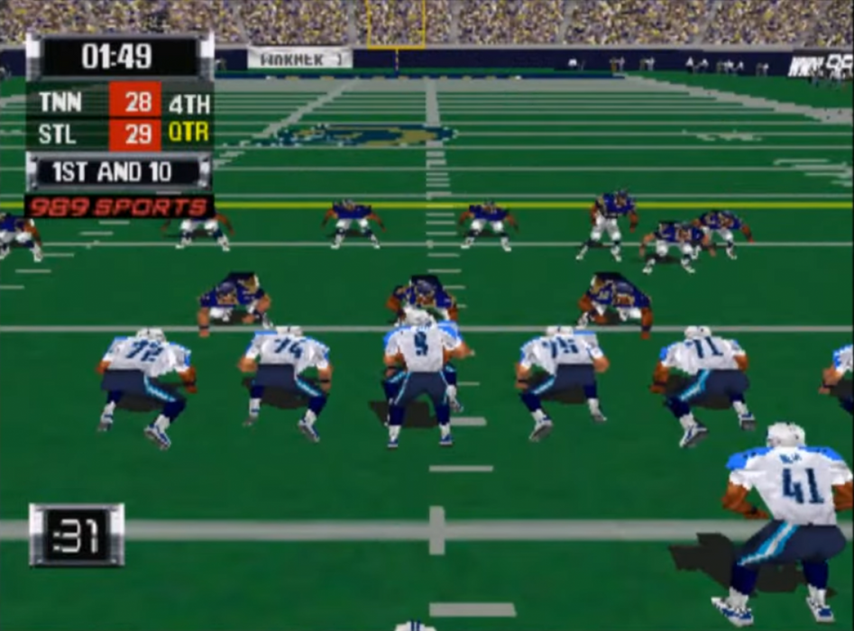 NFL GameDay 2001 – PlayStation 1 (PS1) - for just $6.99! 