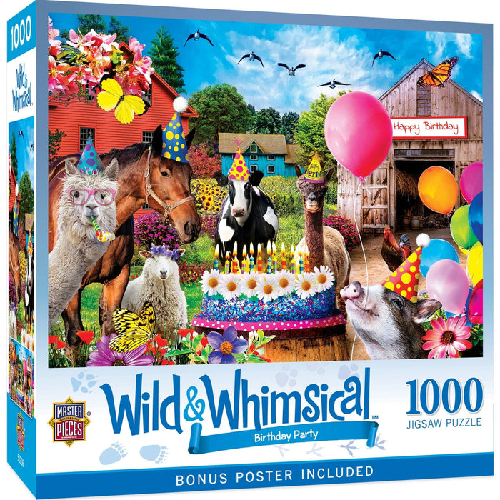 Wild & Whimsical - Birthday Party 1000 Piece Jigsaw Puzzle - for just $16.99! 