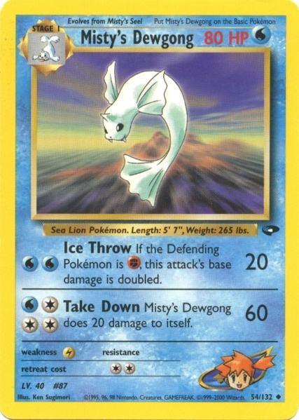 Misty's Dewgong (54/132) [Gym Challenge Unlimited] - for just $1.95! 