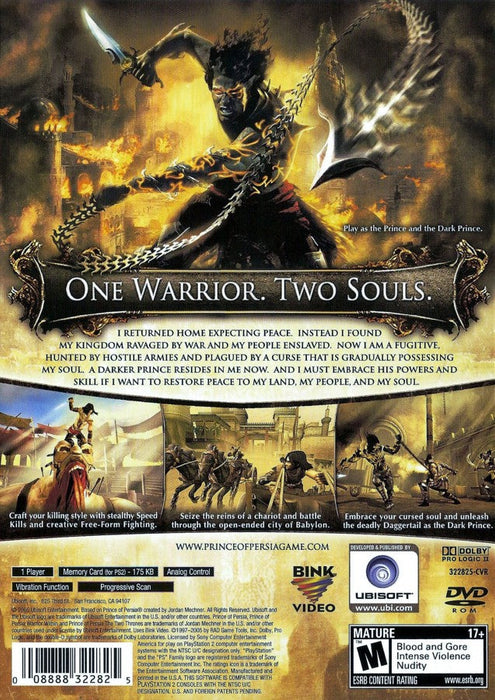 Prince of Persia: The Two Thrones – PlayStation 2 (PS2) - for just $0! 