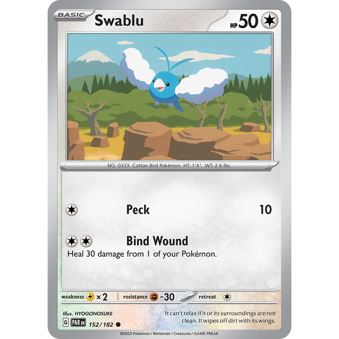 Swablu (152/182) [Scarlet & Violet: Paradox Rift] - Just $0.04! Shop now at Retro Gaming of Denver