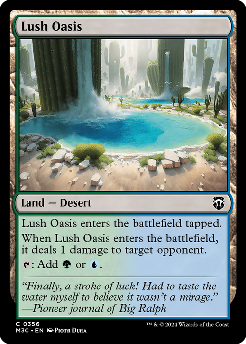 Lush Oasis (Ripple Foil) [Modern Horizons 3 Commander] - Just $0.20! Shop now at Retro Gaming of Denver