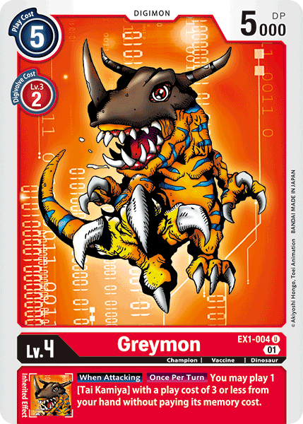 Greymon [EX1-004] [Classic Collection] - Just $0.09! Shop now at Retro Gaming of Denver