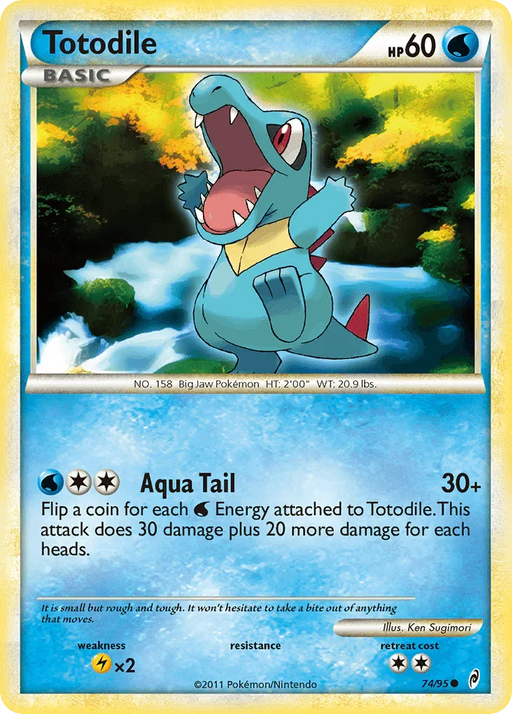 Totodile (74/95) [HeartGold & SoulSilver: Call of Legends] - for just $0.35! 