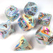 Festive Polyhedral Vibrant/Brown 7-Die Set - Just $11.98! Shop now at Retro Gaming of Denver