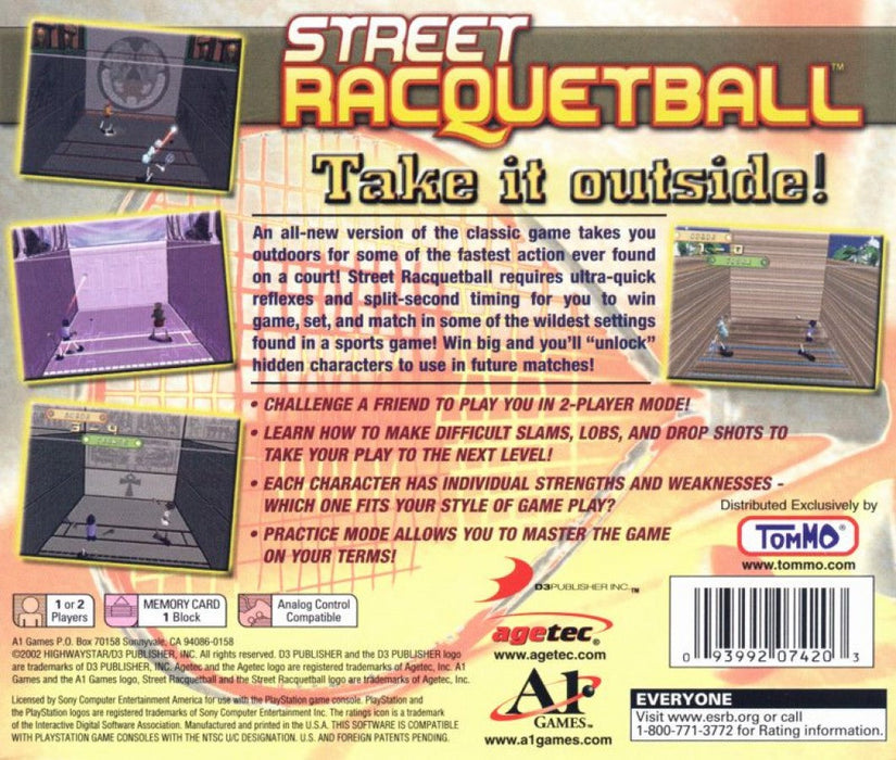 Street Racquetball – PlayStation 1 (PS1) - for just $0! 